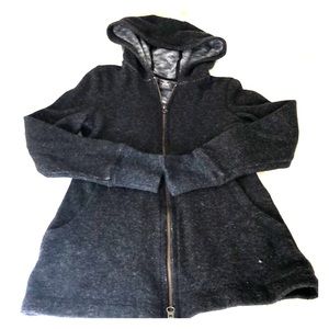 REI wool blend zip up jacket hoodie fleece XXS